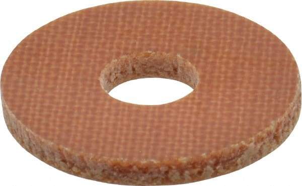 Made in USA - #10 Screw, Grade LE Phenolic Standard Flat Washer - 0.202" ID x 0.632" OD, 0.063" Thick, Plain Finish - Exact Tool & Supply