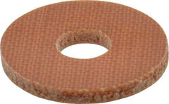 Made in USA - #10 Screw, Grade LE Phenolic Standard Flat Washer - 0.202" ID x 0.632" OD, 0.063" Thick, Plain Finish - Exact Tool & Supply