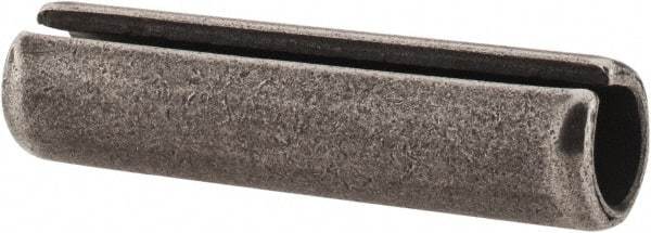 Made in USA - 1/2" Diam x 2" Long Slotted Spring Pin - Grade 1070-1090 Alloy Steel, Black Oxide Finish - Exact Tool & Supply