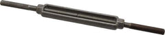Made in USA - 2,200 Lb Load Limit, 1/2" Thread Diam, 6" Take Up, Steel Stub & Stub Turnbuckle - 7-1/2" Body Length, 3/4" Neck Length, 14" Closed Length - Exact Tool & Supply