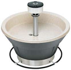Bradley - Circular, Foot-Controlled, Internal Drain, 54" Diam, 8 Person Capacity, Bradstone, Wash Fountain - 5 GPM, 9" Bowl Depth, 29-1/4" High - Exact Tool & Supply