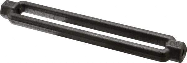 Made in USA - 1,200 Lb Load Limit, 3/8" Thread Diam, 3/8" Take Up, Steel Turnbuckle Body Turnbuckle - 7-1/8" Body Length, 9/16" Neck Length, 13" Closed Length - Exact Tool & Supply
