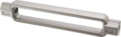 Made in USA - 3,500 Lb Load Limit, 5/8" Thread Diam, 6" Take Up, Steel Turnbuckle Body Turnbuckle - 7-3/4" Body Length, 7/8" Neck Length, 15" Closed Length - Exact Tool & Supply