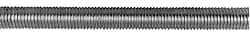 Value Collection - 7/8-9 UNC (Coarse), 6' Long, Medium Carbon Steel Threaded Rod - Black Oxide Finish, Right Hand Thread - Exact Tool & Supply