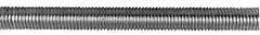 Value Collection - 7/8-9 UNC (Coarse), 6' Long, Medium Carbon Steel Threaded Rod - Black Oxide Finish, Right Hand Thread - Exact Tool & Supply