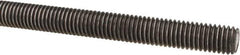 Made in USA - 1/2-13 UNC (Coarse), 3' Long, Low Carbon Steel Threaded Rod - Oil Finish Finish, Right Hand Thread - Exact Tool & Supply