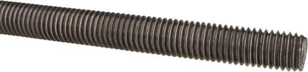 Made in USA - 5/8-11 UNC (Coarse), 3' Long, Low Carbon Steel Threaded Rod - Oil Finish Finish, Right Hand Thread - Exact Tool & Supply