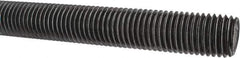 Made in USA - 7/8-9 UNC (Coarse), 3' Long, Low Carbon Steel Threaded Rod - Oil Finish Finish, Right Hand Thread - Exact Tool & Supply