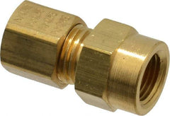 Eaton - 1/4" OD, Female Connector - Comp x FNPT Ends - Exact Tool & Supply
