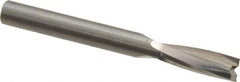 Onsrud - 1/4" Cutting Diam x 3/4" Length of Cut, 2 Flute, Upcut Spiral Router Bit - Uncoated, Right Hand Cut, Solid Carbide, 2-1/2" OAL x 1/4" Shank Diam, Double Edge, 11° Helix Angle - Exact Tool & Supply