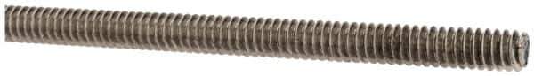 Made in USA - #10-24 UNC (Coarse), 3' Long, Stainless Steel Threaded Rod - Right Hand Thread - Exact Tool & Supply