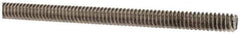 Made in USA - #10-24 UNC (Coarse), 3' Long, Stainless Steel Threaded Rod - Right Hand Thread - Exact Tool & Supply