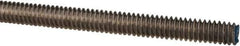 Made in USA - 1/4-20 UNC (Coarse), 3' Long, Stainless Steel Threaded Rod - Right Hand Thread - Exact Tool & Supply