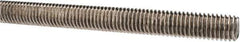 Made in USA - 1/2-13 UNC (Coarse), 3' Long, Stainless Steel Threaded Rod - Right Hand Thread - Exact Tool & Supply