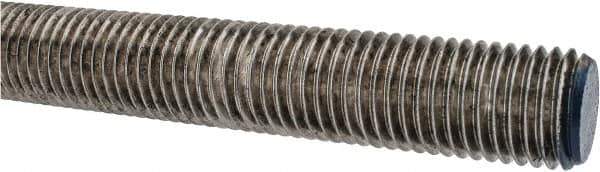 Made in USA - 1-8 UNC (Coarse), 3' Long, Stainless Steel Threaded Rod - Right Hand Thread - Exact Tool & Supply