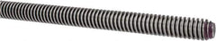 Keystone Threaded Products - 1/2-10 Acme, 3' Long, Low Carbon Steel General Purpose Acme Threaded Rod - Oil Finish Finish, Right Hand Thread, 2G Fit - Exact Tool & Supply