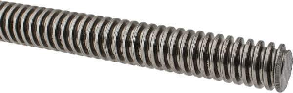 Keystone Threaded Products - 3/4-6 Acme, 3' Long, Low Carbon Steel General Purpose Acme Threaded Rod - Oil Finish Finish, Right Hand Thread, 2G Fit - Exact Tool & Supply