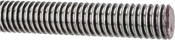 Keystone Threaded Products - 1-1/8-5 Acme, 3' Long, Low Carbon Steel General Purpose Acme Threaded Rod - Oil Finish Finish, Right Hand Thread, 2G Fit - Exact Tool & Supply