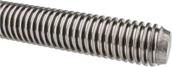 Keystone Threaded Products - 1-1/4-5 Acme, 3' Long, Low Carbon Steel General Purpose Acme Threaded Rod - Oil Finish Finish, Right Hand Thread, 2G Fit - Exact Tool & Supply