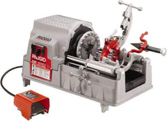 Ridgid - 1/4 to 2 Inch Pipe, 58 RPM Spindle Speed, 2 hp, Pipe Threading Machine - 5 Flute Cone Reamer, 115 Volts - Exact Tool & Supply