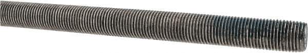 Made in USA - 1/2-20 UNF (Fine), 3' Long, Stainless Steel Threaded Rod - Right Hand Thread - Exact Tool & Supply