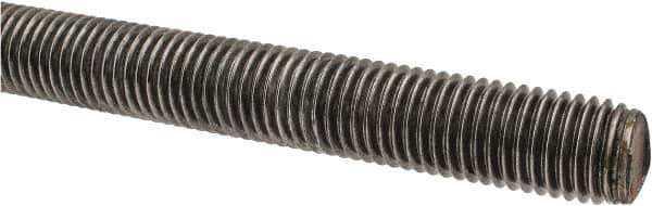 Value Collection - 3/4-10 UNC (Coarse), 3' Long, Alloy Steel Threaded Rod - Plain Finish, Right Hand Thread - Exact Tool & Supply