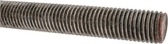 Value Collection - 7/8-9 UNC (Coarse), 3' Long, Alloy Steel Threaded Rod - Plain Finish, Right Hand Thread - Exact Tool & Supply