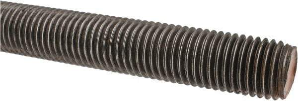 Value Collection - 1-8 UNC (Coarse), 3' Long, Alloy Steel Threaded Rod - Right Hand Thread - Exact Tool & Supply