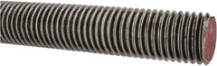 Value Collection - 1-1/8-7 UNC (Coarse), 3' Long, Alloy Steel Threaded Rod - Right Hand Thread - Exact Tool & Supply