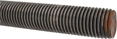 Value Collection - 1-1/4-7 UNC (Coarse), 3' Long, Alloy Steel Threaded Rod - Right Hand Thread - Exact Tool & Supply