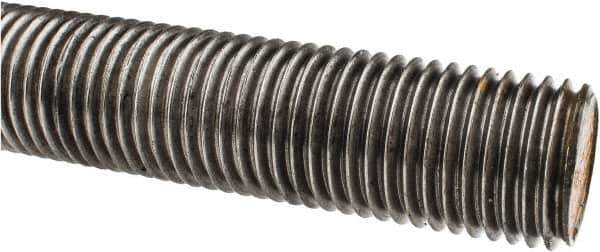 Value Collection - 1-1/2-6 UNC (Coarse), 3' Long, Alloy Steel Threaded Rod - Right Hand Thread - Exact Tool & Supply