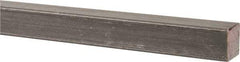 Made in USA - 36" Long x 1/2" High x 1/2" Wide, Key Stock - W-1 (Water Hardening) Tool Steel - Exact Tool & Supply