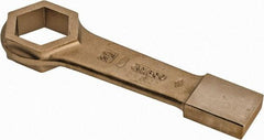 Ampco - 2-3/16" 6 Point Striking Box Wrench - Single End, 11-1/2" OAL, Aluminum Bronze - Exact Tool & Supply