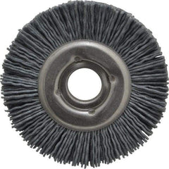Osborn - 3" OD, 5/8" Arbor Hole, Crimped Nylon Wheel Brush - 1/2" Face Width, 5/8" Trim Length, 20,000 RPM - Exact Tool & Supply