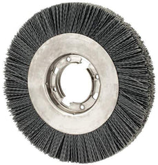 Osborn - 8" OD, 2" Arbor Hole, Crimped Nylon Wheel Brush - 7/8" Face Width, 1-1/2" Trim Length, 4,500 RPM - Exact Tool & Supply