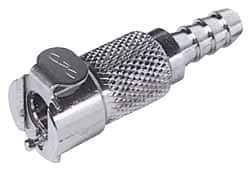 CPC Colder Products - Chrome Plated Brass Push-to-Connect Female Connector - 250 Max psi, Buna Nitrile O-Ring - Exact Tool & Supply