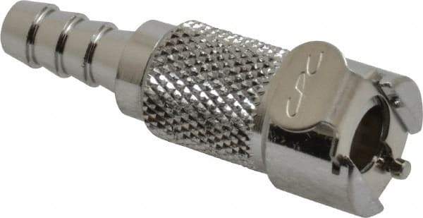 CPC Colder Products - Chrome Plated Brass Push-to-Connect Female Connector - 250 Max psi, Buna Nitrile O-Ring - Exact Tool & Supply