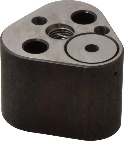 Dayton Lamina - 5/8" Shank Diam, 2-1/8" Base Length x 2-3/32" Base Width x 1-5/8" Base Height, 3/8-16 Thread, Alloy Steel Mold Punch Retainer - 1/4" Dowel Diam, 3/4" Length Between Dowel & Screw, 2" Thread Length, Ball Lock, Heavy Duty (HRT) Series - Exact Tool & Supply