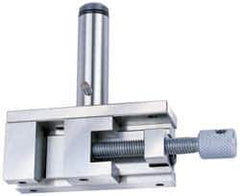 Accupro - 1.962 Jaw Opening Capacity, 42.93mm Jaw Height, Toolmaker's Vise - Flat Jaw, 123mm OAL x 38.1mm OAW x 4.54" OAH - Exact Tool & Supply