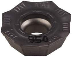 Iscar - OEMT060405 76 Grade IC950 Carbide Milling Insert - TiAlN Finish, 0.1866" Thick, 0.5618" Inscribed Circle, 0.5mm Corner Radius - Exact Tool & Supply