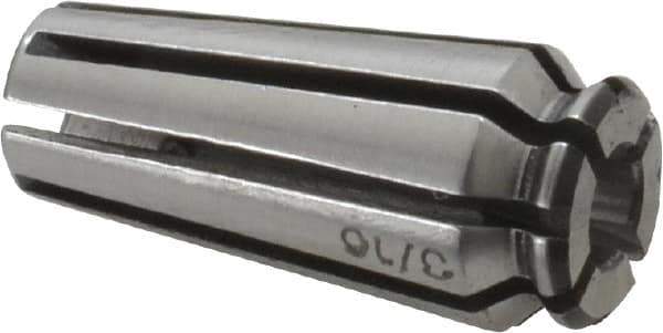 Collis Tool - 11/64 to 3/16 Inch Collet Capacity, Series 25 AF Collet - 7/16 Inch Overall Diameter, 1 Inch Overall Length - Exact Tool & Supply