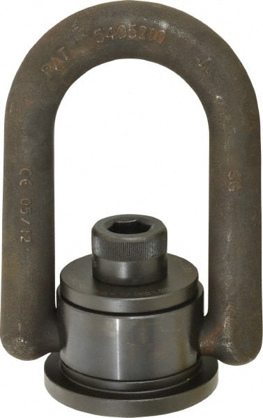 American Drill Bushing - 10,000 Lbs. Load Capacity, 5.1 Inch Wide x 7.64 Inch High, Extra Duty Weld Mount Hoist Ring - Exact Tool & Supply