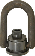 American Drill Bushing - 10,000 Lbs. Load Capacity, 5.1 Inch Wide x 7.64 Inch High, Extra Duty Weld Mount Hoist Ring - Exact Tool & Supply