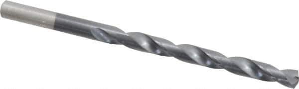 Chicago-Latrobe - 15/64" 135° Cobalt Jobber Drill - TiAlN Finish, Right Hand Cut, Spiral Flute, Straight Shank, 3-7/8" OAL, Split Point - Exact Tool & Supply