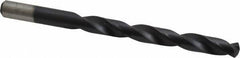 Chicago-Latrobe - 23/64" 135° Cobalt Jobber Drill - TiAlN Finish, Right Hand Cut, Spiral Flute, Straight Shank, 4-7/8" OAL, Split Point - Exact Tool & Supply