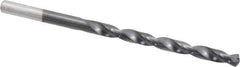 Chicago-Latrobe - #6 135° Cobalt Jobber Drill - TiAlN Finish, Right Hand Cut, Spiral Flute, Straight Shank, 3-3/4" OAL, Split Point - Exact Tool & Supply