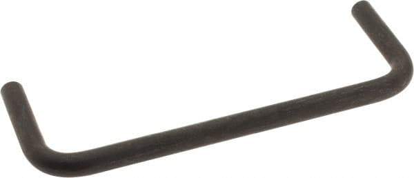 Amatom Electronic Hardware - 4-1/4" Long x 1-1/2" High, Round Handle - Black Oxide Finish, Stainless Steel, 4" Center to Center - Exact Tool & Supply