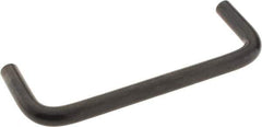 Amatom Electronic Hardware - 4-1/4" Long x 1-1/2" High, Round Handle - Black Oxide Finish, Stainless Steel, 4" Center to Center - Exact Tool & Supply