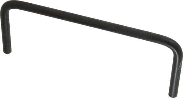 Amatom Electronic Hardware - 5-1/4" Long x 2" High, Round Handle - Black Oxide Finish, Stainless Steel, 5" Center to Center - Exact Tool & Supply