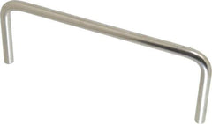 Amatom Electronic Hardware - 5-1/4" Long x 2" High, Round Handle - Clear Passivated, Stainless Steel, 5" Center to Center - Exact Tool & Supply